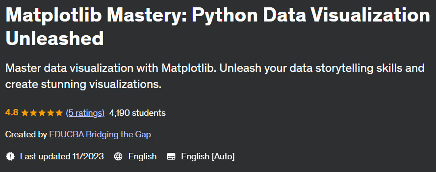 Pictures · Udemy — Matplotlib Mastery: Python Data Visualization Unleashed 2023-11