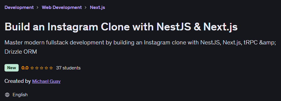 Bilder · Bauen Sie einen Instagram-Clone mit NestJS & Next.js 2022-6