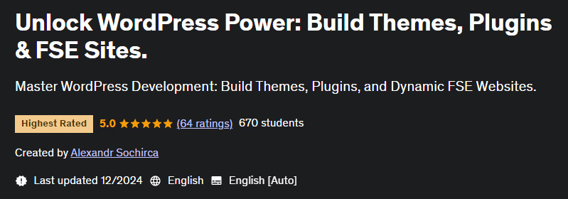 Pictures · Udemy — Unlock WordPress Power: Build Themes, Plugins & FSE Sites. 2024-12