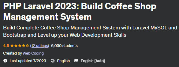Pictures · Udemy — PHP Laravel 2023: Build Coffee Shop Management System 2023-7