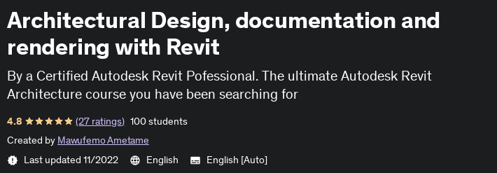 Pictures · Udemy — Architectural Design, documentation and rendering with Revit 2022-11