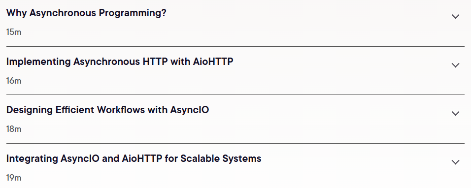 Kursthemen · Python: Asynchrone Workflows mit AsyncIO und AioHTTP 2025-4