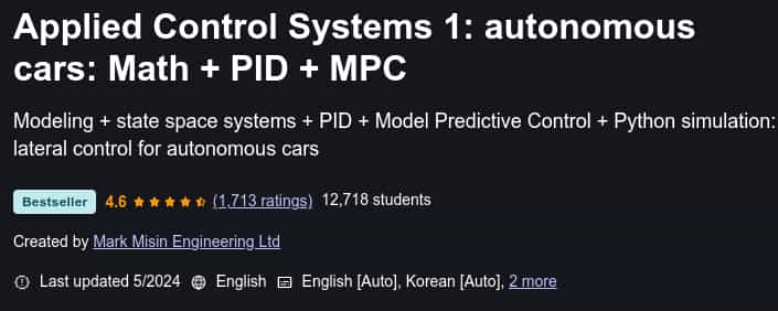 Pictures · Udemy — Applied Control Systems 1: autonomous cars: Math + PID + MPC 2024-5