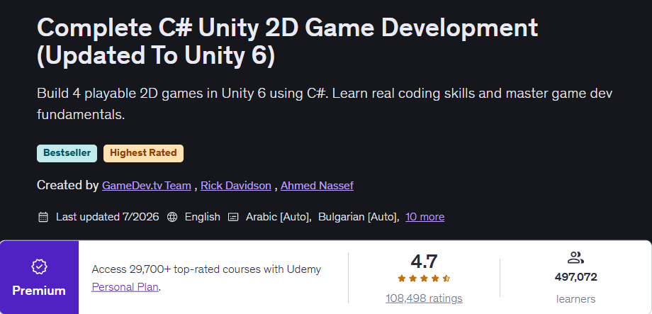Изображения · Полностью C# Развитие игры Unity 2D (обновлено в Unity) 6) 2026-7