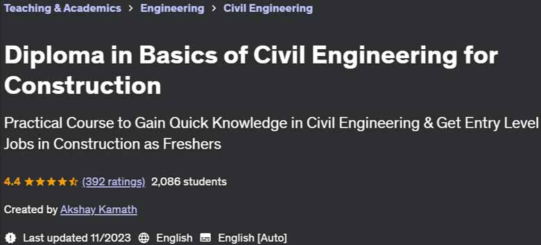 Pictures · Diploma in Basics of Civil Engineering for Construction 2022-10