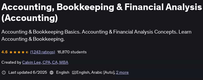 Pictures · Udemy — Accounting, Bookkeeping & Financial Analysis (Accounting) 2025-6