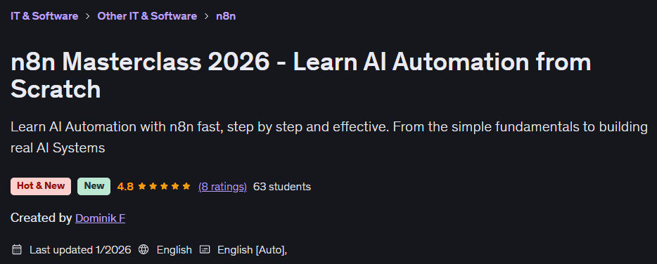 图片 · n8n 综合课程 2026 学习 AI 自动化 Scratch 2026-1