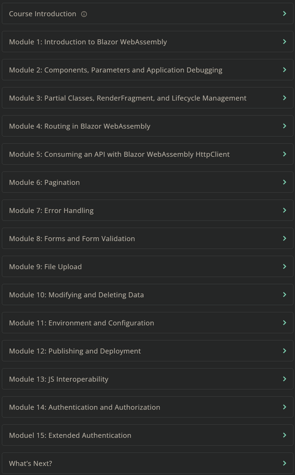 Course topics · Codemaze — Blazor WebAssembly 2025-1