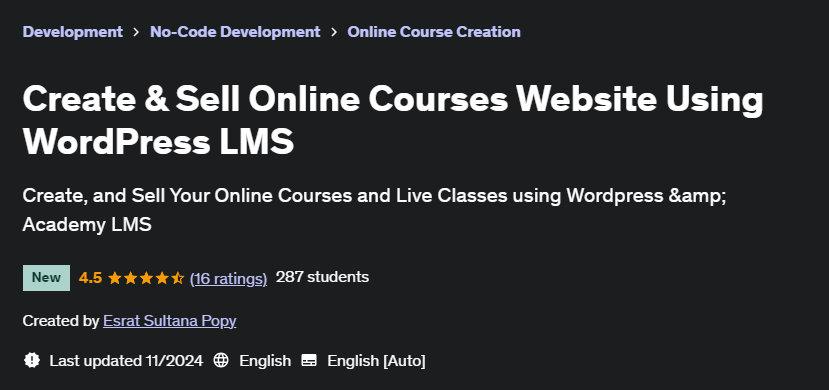 Pictures · Create & Sell Online Courses Website Using WordPress LMS 2024-11