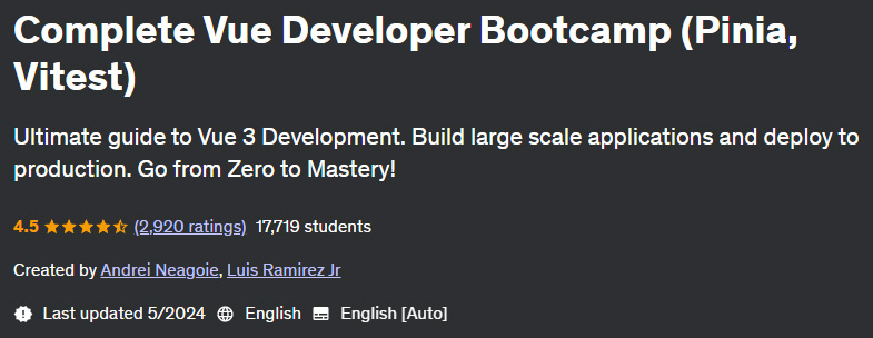Изображения · ZeroToMastery – Complete Vue Developer [Pinia, Vitest] 2025-5