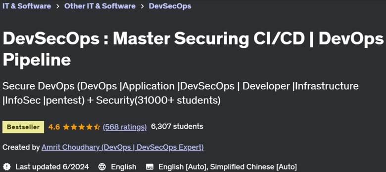 Pictures · Udemy — DevSecOps : Master Securing CI/CD | DevOps Pipeline |Handson 2021-11
