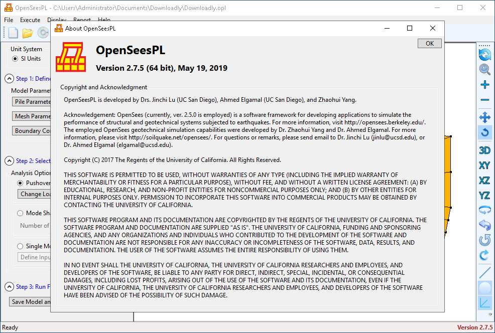Pictures · OpenSeesPL 2.7.6 x64