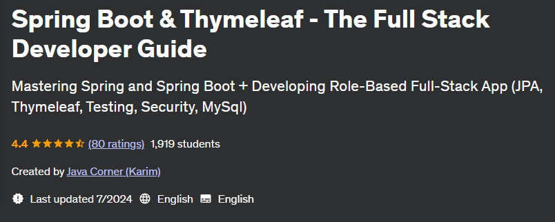 Pictures · Spring Boot & Thymeleaf – The Full Stack Developer Guide 2024-3