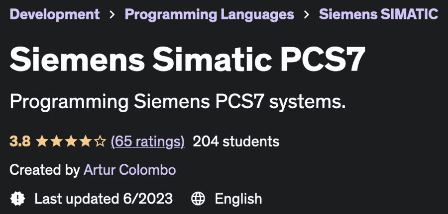 Pictures · Udemy — Siemens Simatic PCS7 2021-2