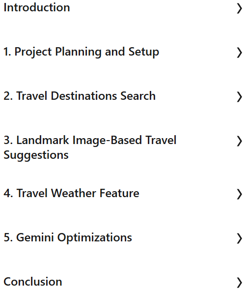 Course topics · Developing a Full-Stack App with the Gemini API 2026-1