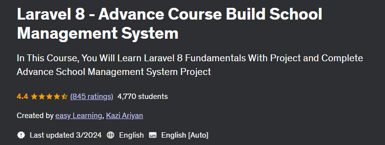 Pictures · Udemy — Laravel 8 – Advance Course Build School Management System 2024-3