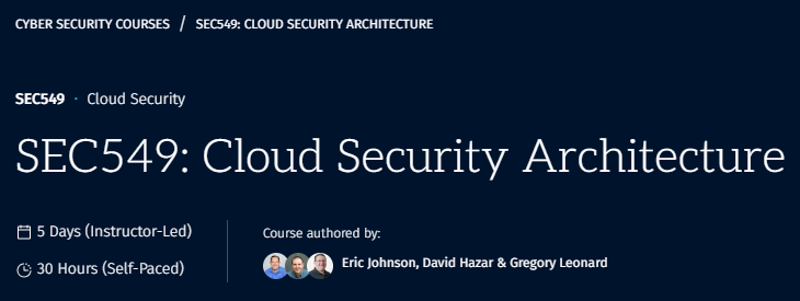 Images · SANS – SEC549: Architecture de la sécurité cloud 2022-6