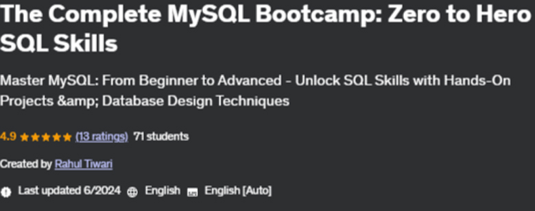 Pictures · The Complete MySQL Bootcamp: Zero to Hero SQL Skills 2024-5