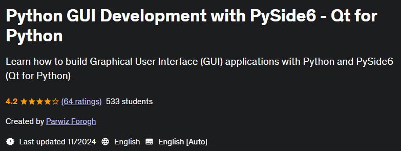 Pictures · Udemy — Python GUI Development with PySide6 – Qt for Python 2024-11