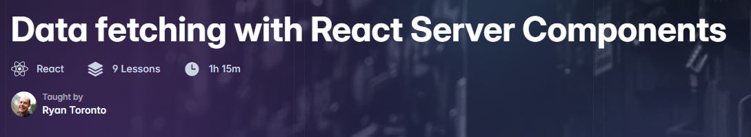 Pictures · Buildui — Data fetching with React Server Components 2024-1