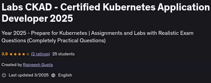 Pictures · Labs CKAD – Certified Kubernetes Application Developer 2025 2025-3