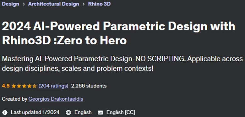 Pictures · Udemy — 2024 AI-Powered Parametric Design with Rhino3D :Zero to Hero 2023-3