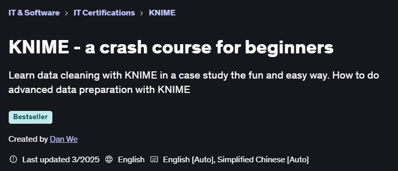 Pictures · Udemy — KNIME – a crash course for beginners 2024-11