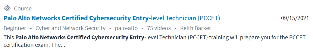 Imágenes · CBTNuggets – Técnico de nivel de entrada certificado de ciberseguridad de Palo Alto Networks (PCCET) 2021-9