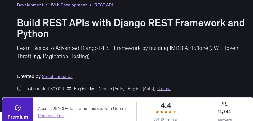 画像 · 残りのAPIを構築 Django 残りの枠組みと Python 2026-7