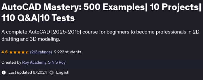 Pictures · AutoCAD Mastery: 500 Examples| 10 Projects| 110 Q&A|10 Tests 2024-8