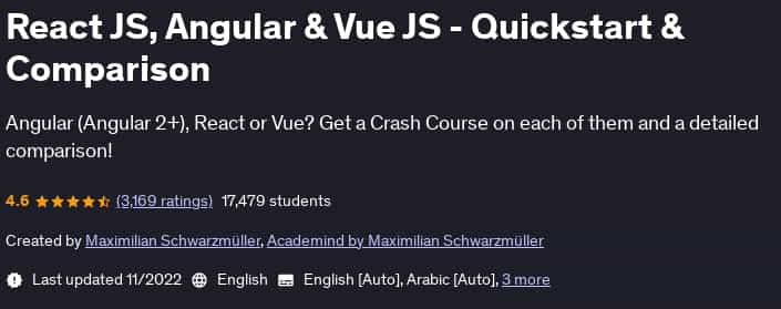 Pictures · Udemy — React JS, Angular & Vue JS – Quickstart & Comparison 2022-11
