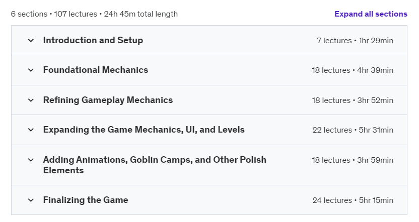 Course topics · Udemy — Create a Complete Grid-Based Puzzle Game in Godot 4 with C# 2024-10