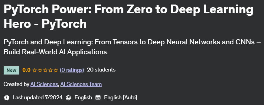 Pictures · Udemy — PyTorch Power: From Zero to Deep Learning Hero – PyTorch 2024-7