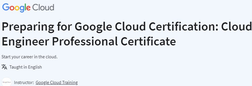 Pictures · Preparing for Google Cloud Certification: Cloud Engineer Professional Certificate 2024-2