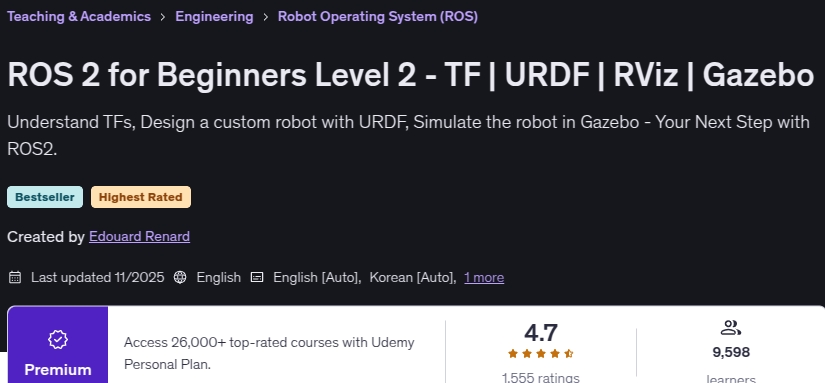 Imágenes · Rosa 2 Para el nivel de principiantes 2 – TF URDF RViz Gazebo 2025-11
