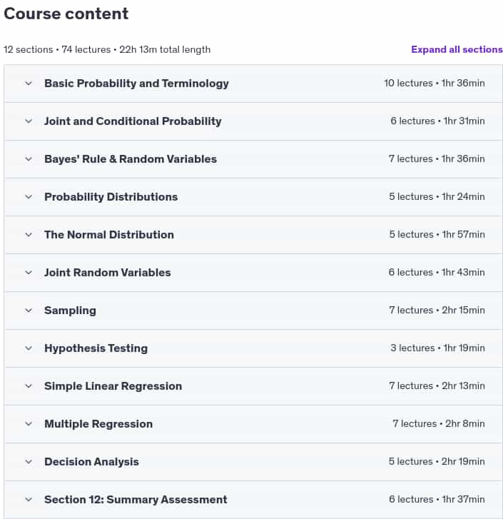 Course topics · Workshop in Probability and Statistics 2020-4