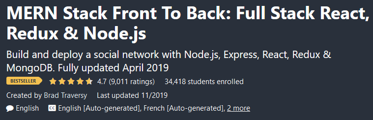 Pictures · MERN Stack Front To Back: Full Stack React Redux & Node.js 2019-11