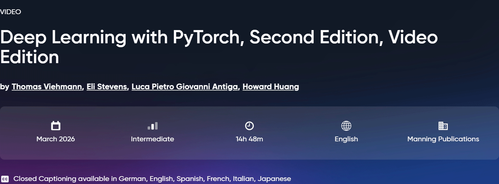 Bilder · Oreilly – Deep Learning mit PyTorch, zweite Edition, Video Edition 2026-3