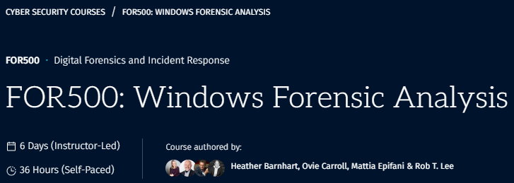Pictures · SANS — FOR500 Windows Forensic Analysis 2021-6
