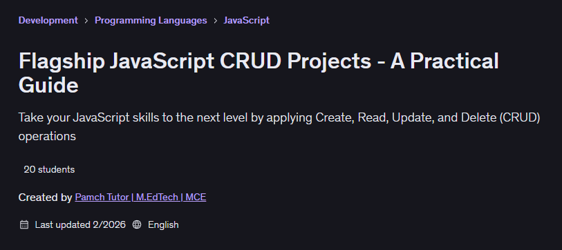 Images · Drapeau JavaScript CRUD - Un guide pratique 2026-2