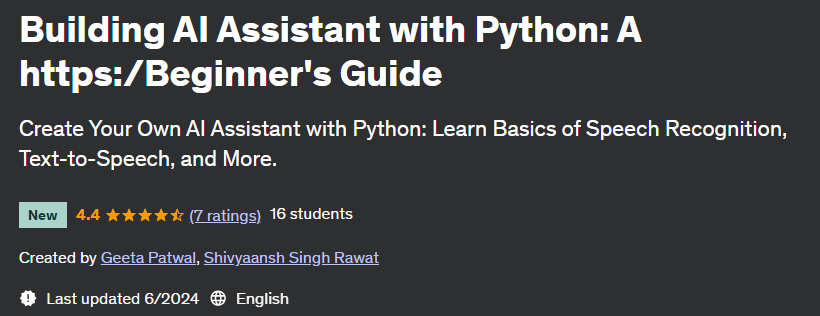 Pictures · Udemy — Building AI Assistant with Python: A https:/Beginner’s Guide 2024-5