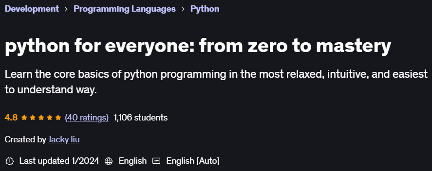 Pictures · Udemy — python for everyone: from zero to mastery 2023-12