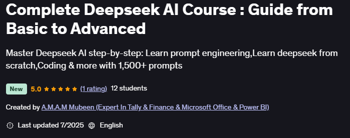 Bilder · Vollständige Deepseek AI Kurs : Leitfaden von Basic bis Advanced 2025-7