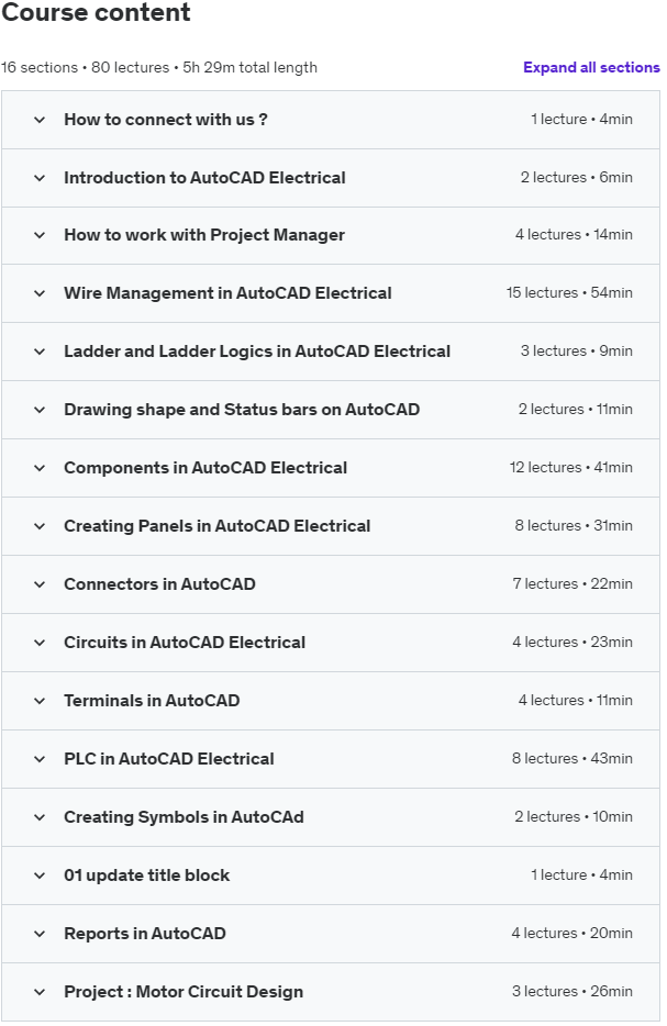 Course topics · AutoCAD Electrical for Electrical and Automation Engineers 2021-10