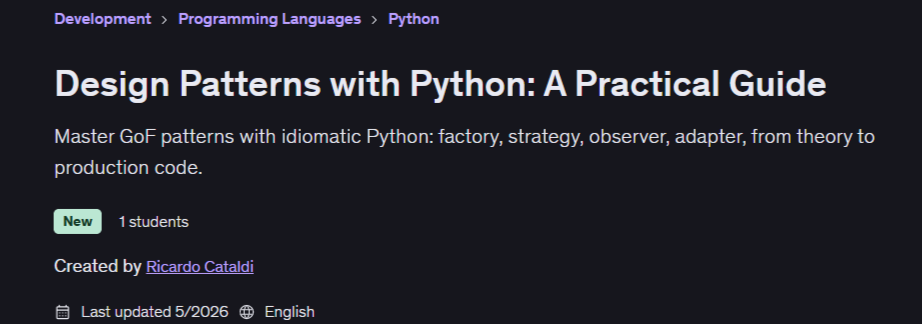 画像 · デザインパターンは、 Python●実践ガイド 2026-5