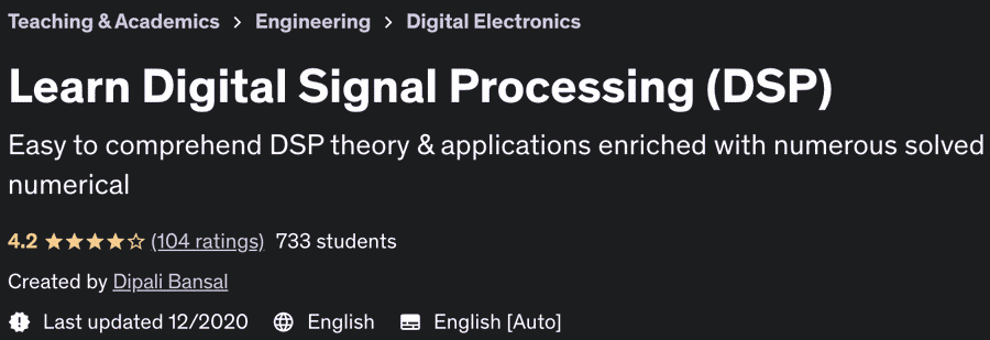 Pictures · Udemy — Learn Digital Signal Processing (DSP) 2020-11