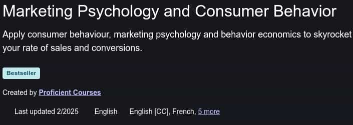 Pictures · Udemy — Marketing Psychology and Consumer Behavior 2025-2