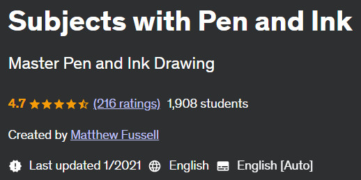 Pictures · Udemy — Subjects with Pen and Ink 2021-1