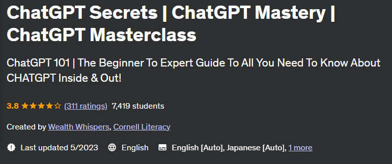 Pictures · Udemy — ChatGPT Secrets | ChatGPT Mastery | ChatGPT Masterclass 2023-5