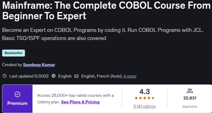 تصاویر · Mainframe: ابتدائی سے ماہر تک مکمل COBOL کورس 2022-5